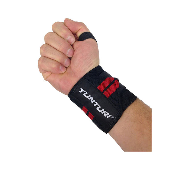 Wrist Wraps - Tunturi - w. Velcro - Black-Red