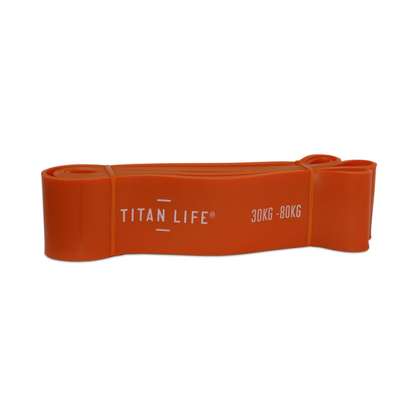Treningsstrikk - Titan Life Pro - Power Band 30-80 kg - Rød