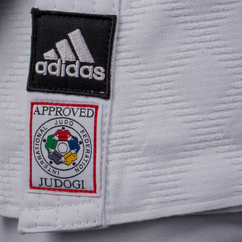 Judo Uniform  - Adidas Judo - 'Champion 2.0' - Slim Fit - Hvit