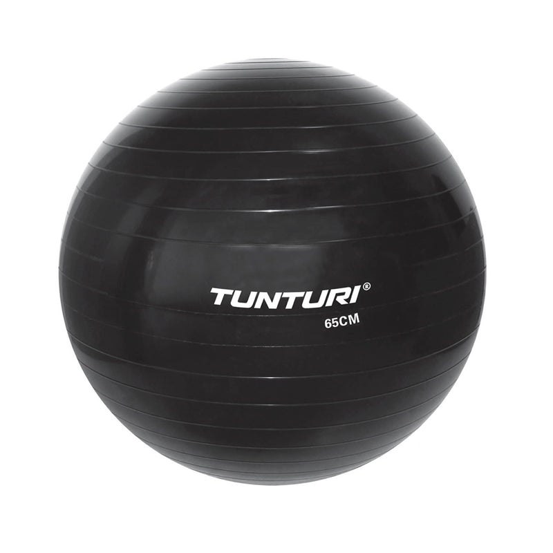 Treningsball - Tunturi - Gymball - 65cm. - Svart