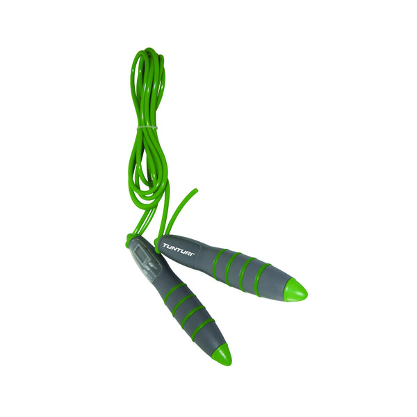 Hoppetau - Tunturi - Digital Jumprope - med teller - Grønn