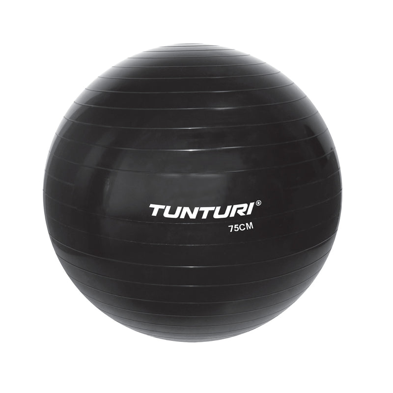 Treningsball - Tunturi - Gymball - 75cm. - Svart