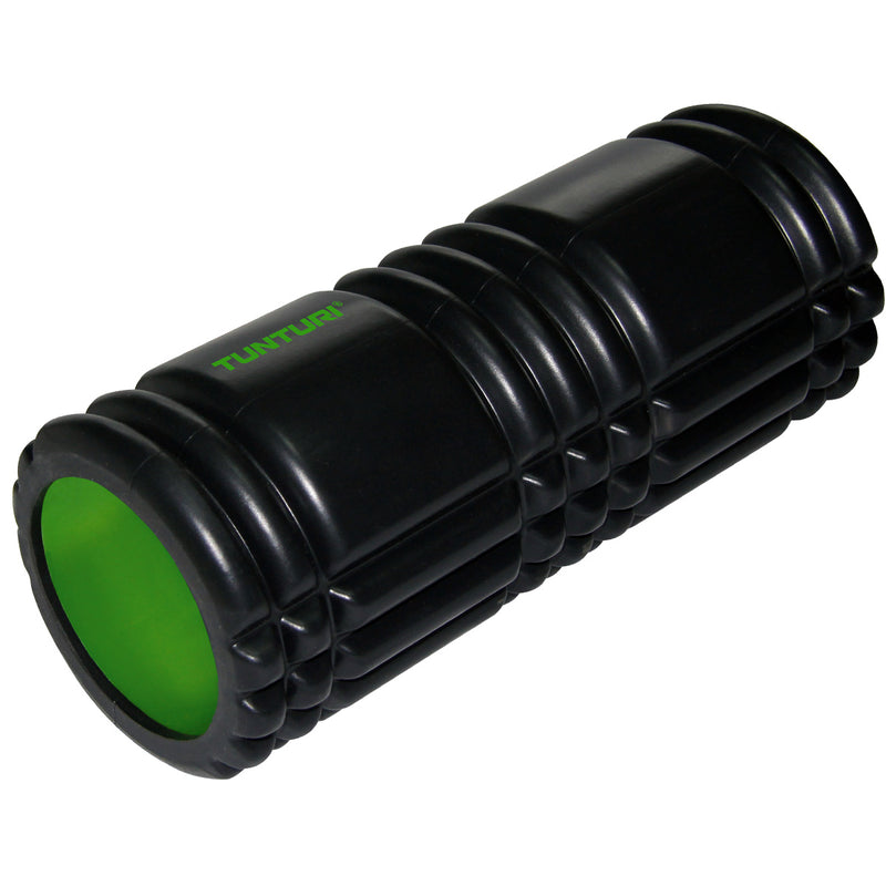 Foam roller - Tunturi - Yoga Foam Grid Roller - 33cm - svart-grønn