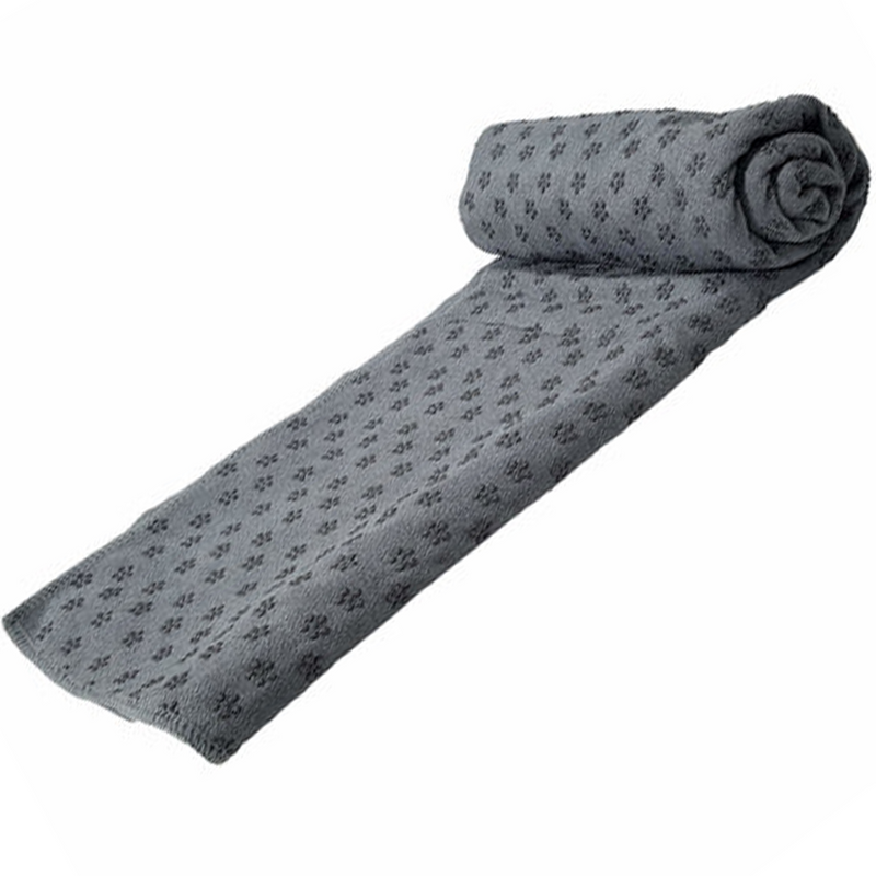 Yoga Towel - Tunturi - Grey - 180x63 cm - Grå