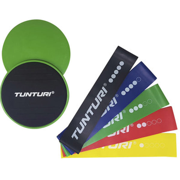 Training Elastic - Tunturi - 'including slider set' - Multicolor