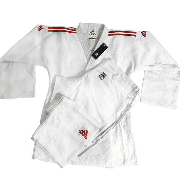 Judo Uniform  - Adidas Judo - 'Champion 2.0' - Slim Fit - Hvit-Rød