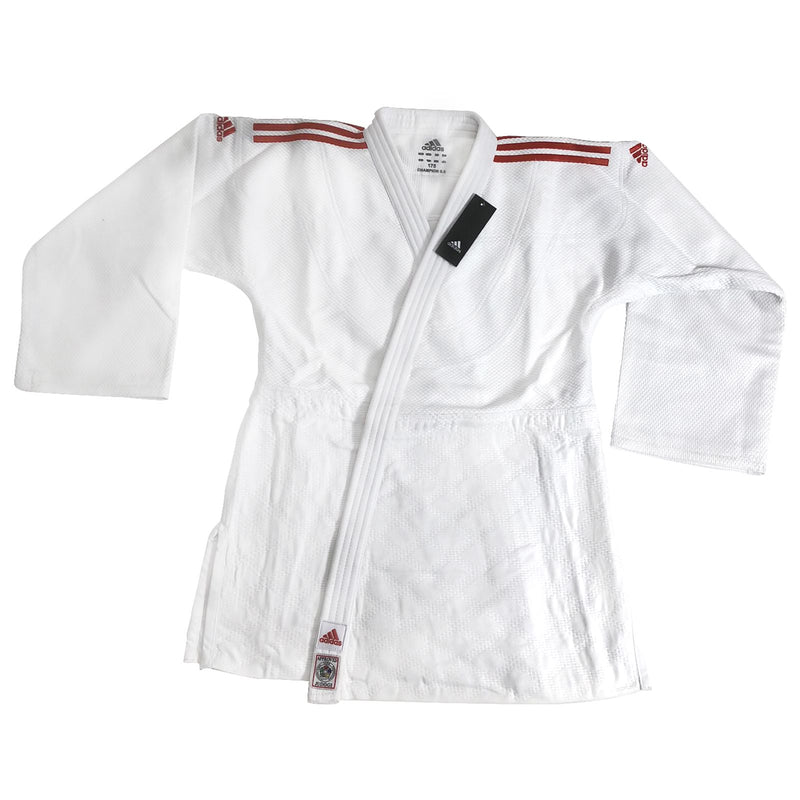 Judo Uniform  - Adidas Judo - 'Champion 2.0' - Slim Fit - Hvit-Rød