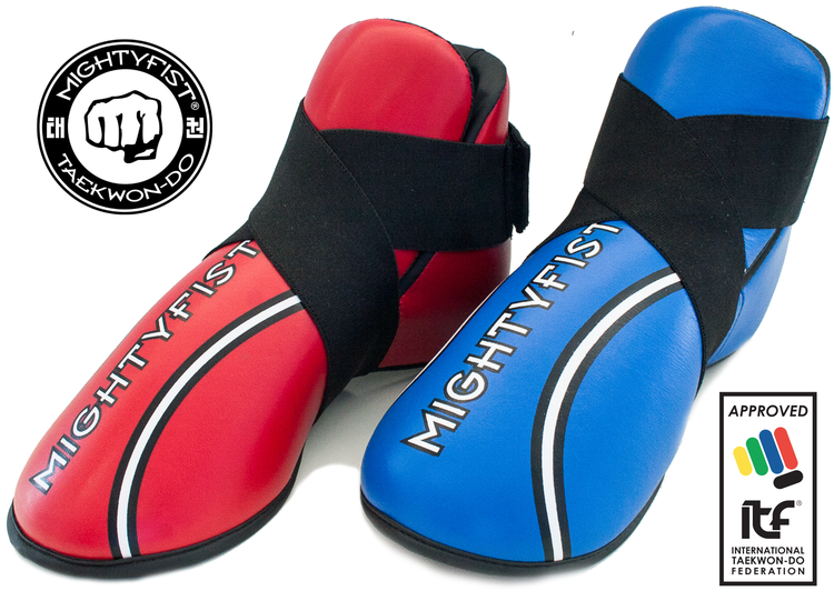 Taekwondo Foot Protector - Mighty Fist - 'ITF' - Red