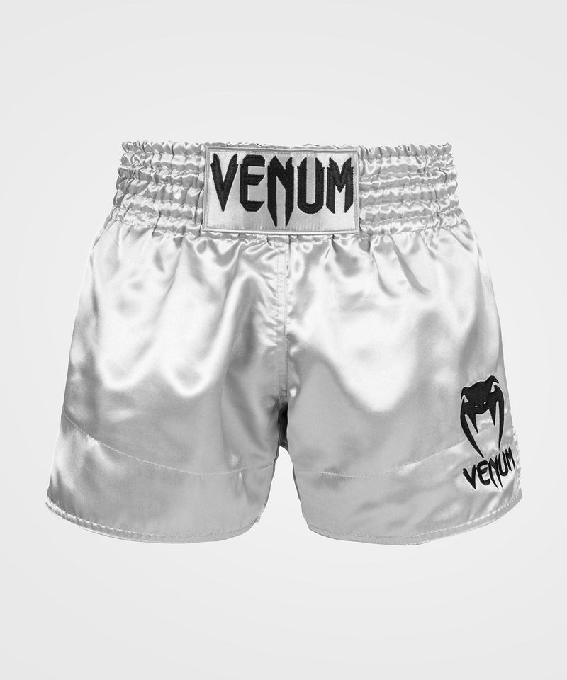 Muay Thai Shorts - Venum - 'Classic' - Sølv-Svart