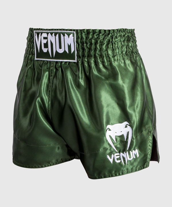 Muay Thai Shorts - Venum - 'Classic' - Khaki-Hvit