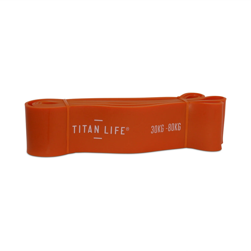 Treningsstrikk - Titan Life Pro - Power Band 30-80 kg - Rød