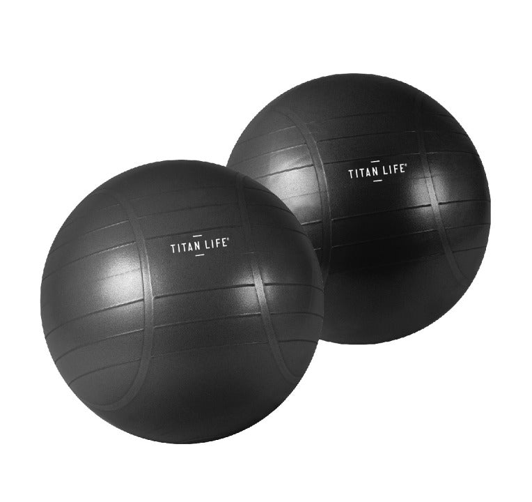 Treningsball - Titan Life Pro - 'Gymball' - 55 cm - ABS  - Svart