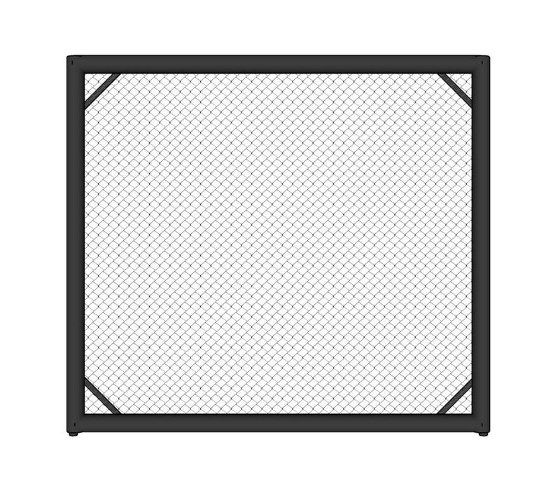 Cage panel m. ekstra polstring - Svart