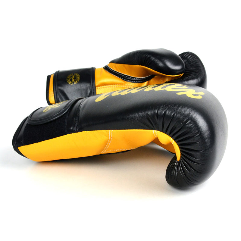 Boxing gloves - Fairtex - 'BGV 18' - Black/Gold