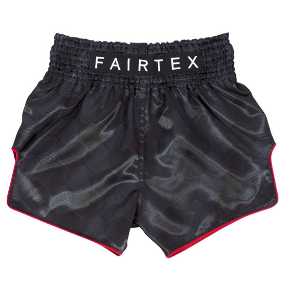 Muay Thai Shorts - Fairtex - 'BS1901' - Svart-Rød