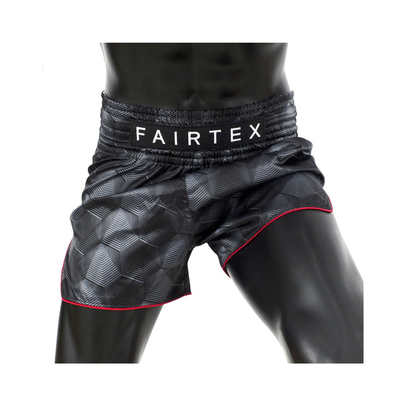 Muay Thai Shorts - Fairtex - 'BS1901' - Svart-Rød