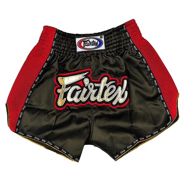 Muay Thai Shorts - Fairtex - 'BS301' - Svart Rød