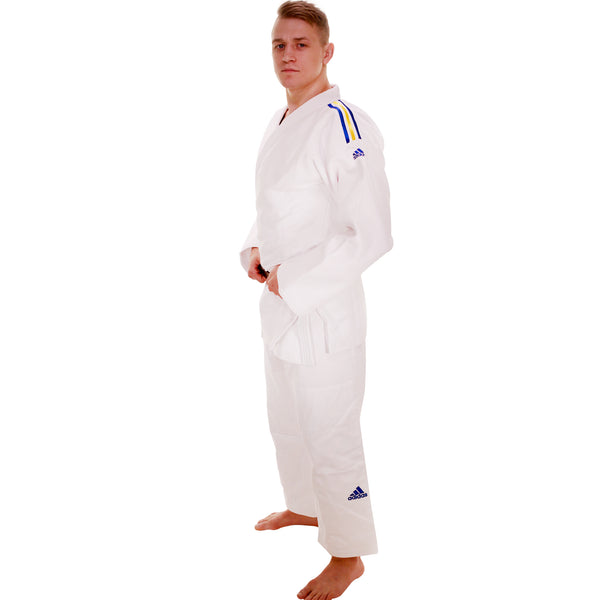Judo Uniform  - Adidas Judo - 'Champion 2.0' - Slim Fit - Hvit-Gul