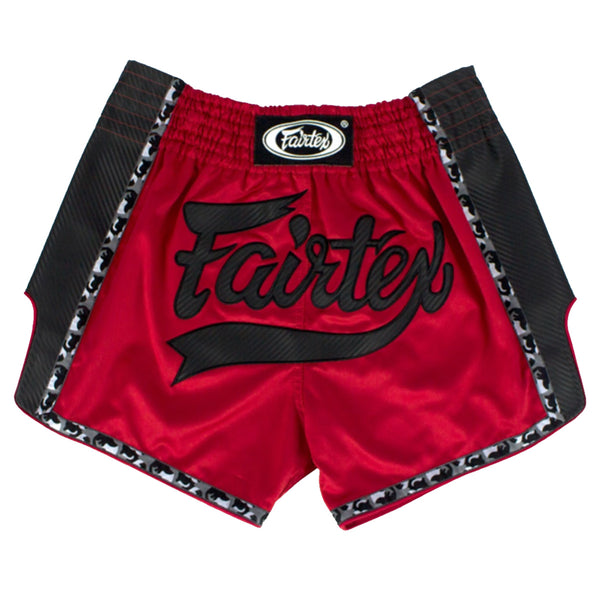 Muay Thai Shorts - Fairtex - 'BS1703' - Svart-Rød