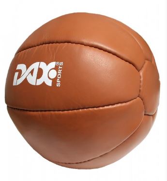Medicinbold - Dax Sports læder medicinbold - brun