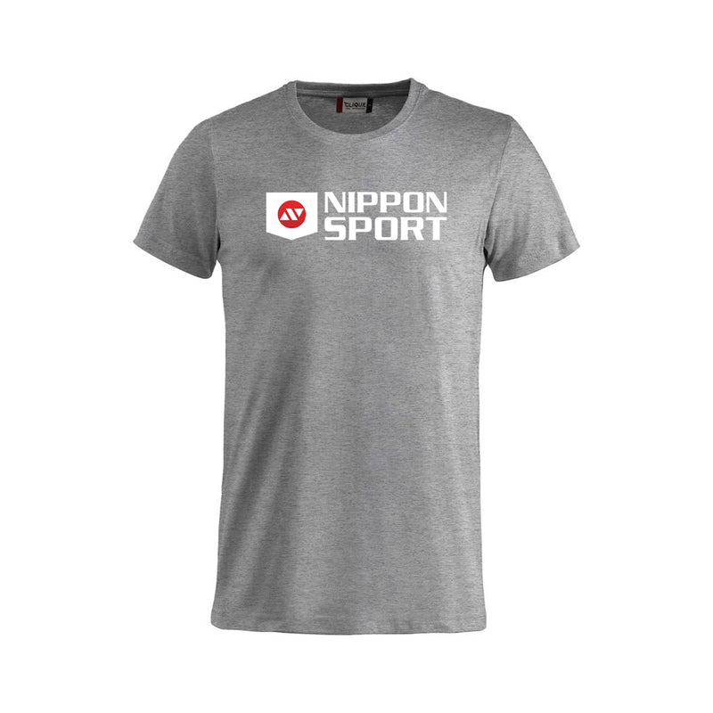 T-Shirt - Nippon Sport - 'Basic' - Grå