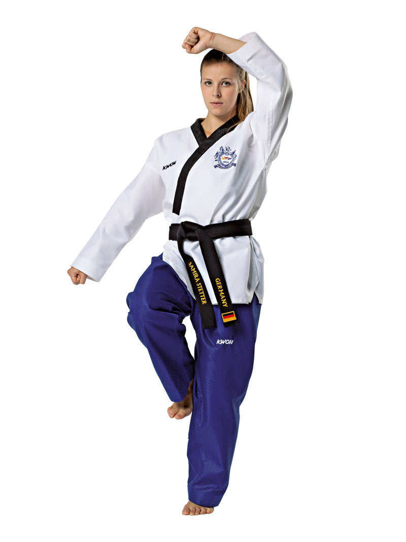 Taekwondo Poomsae WTF - Kwon - Dame - Sort Krage