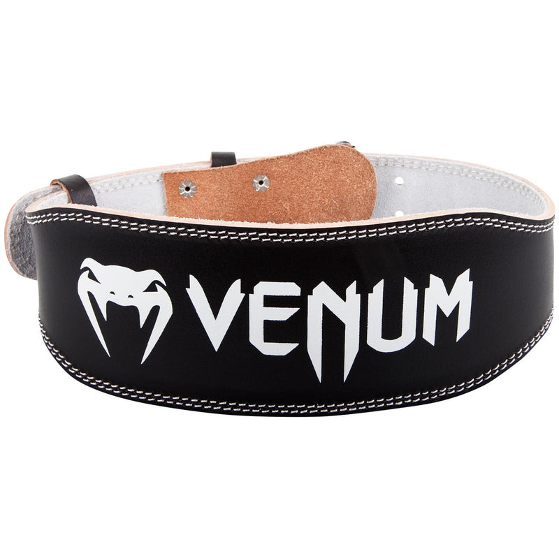 Weightlifting Belt - Venum - 'Hyperlift Leather' - Black-White