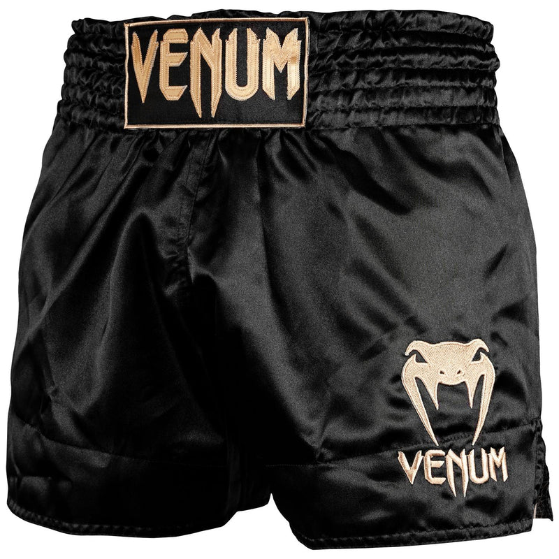 Muay Thai Shorts - Venum - 'Classic' - Svart-Gull